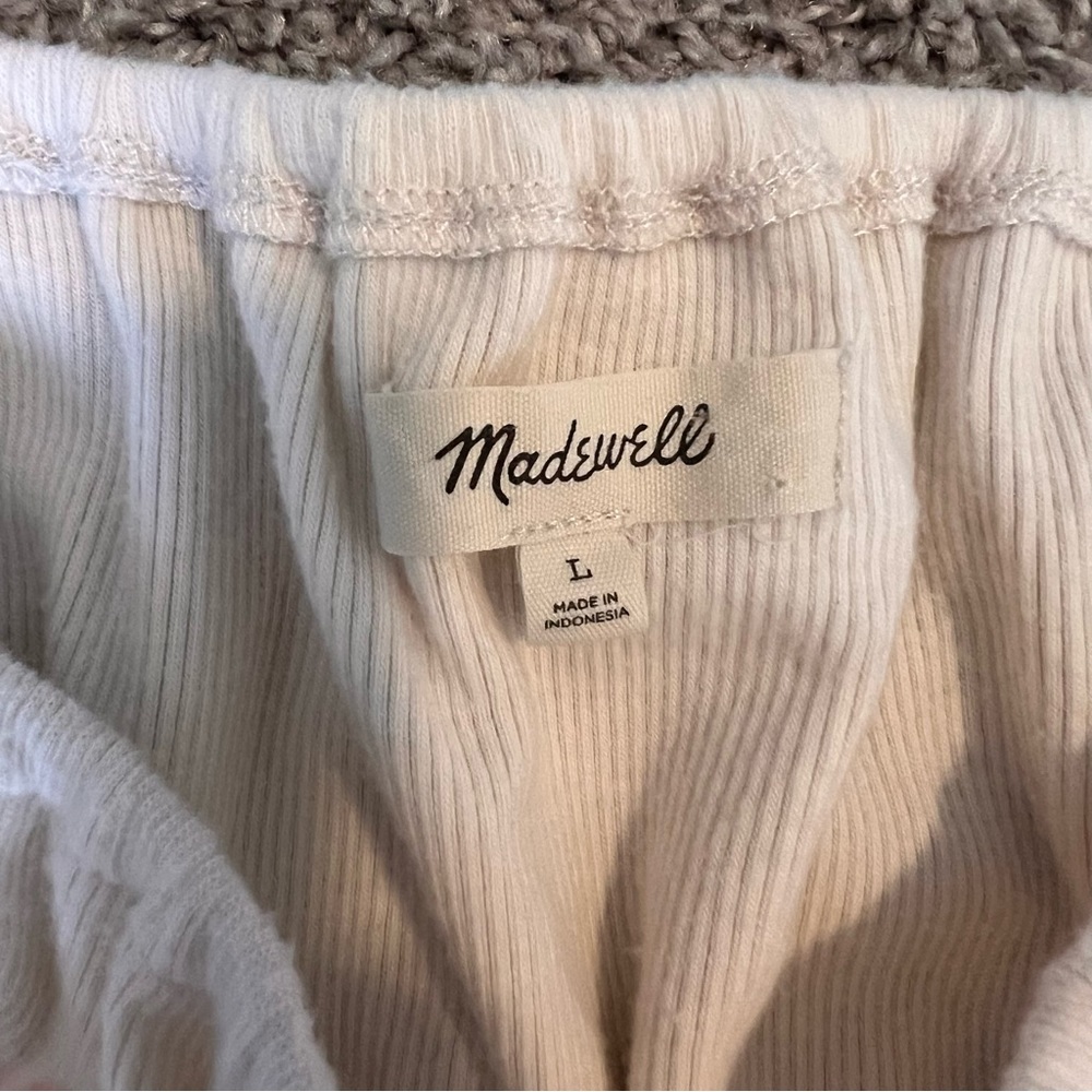 Madewell Plush Square-Neck Smocked Long Sleeve Top - Picture 5 of 5